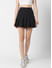 Solid Black Pleated Skirt