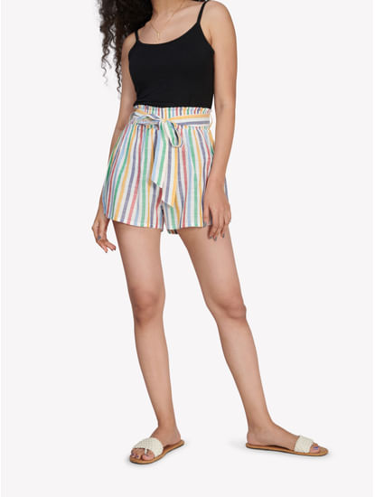 Colorful Striped Shorts