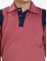 Fun long sleeved solid brown polo t-shirt for boys