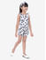 Black and white floral jumpsuit for BAM girls!