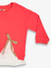 Solid red sweatshirt for girls