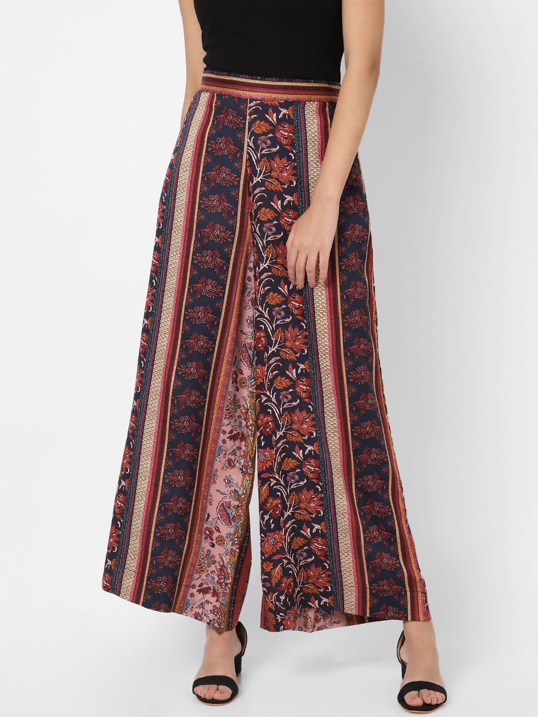 Multicolor Printed Palazzo Pant – Zubix : Clothing, Accessories