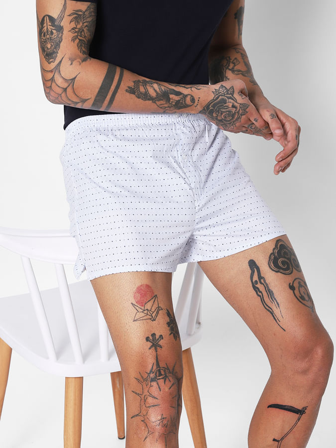 Printed & Textured Boxers (Pack of 2)