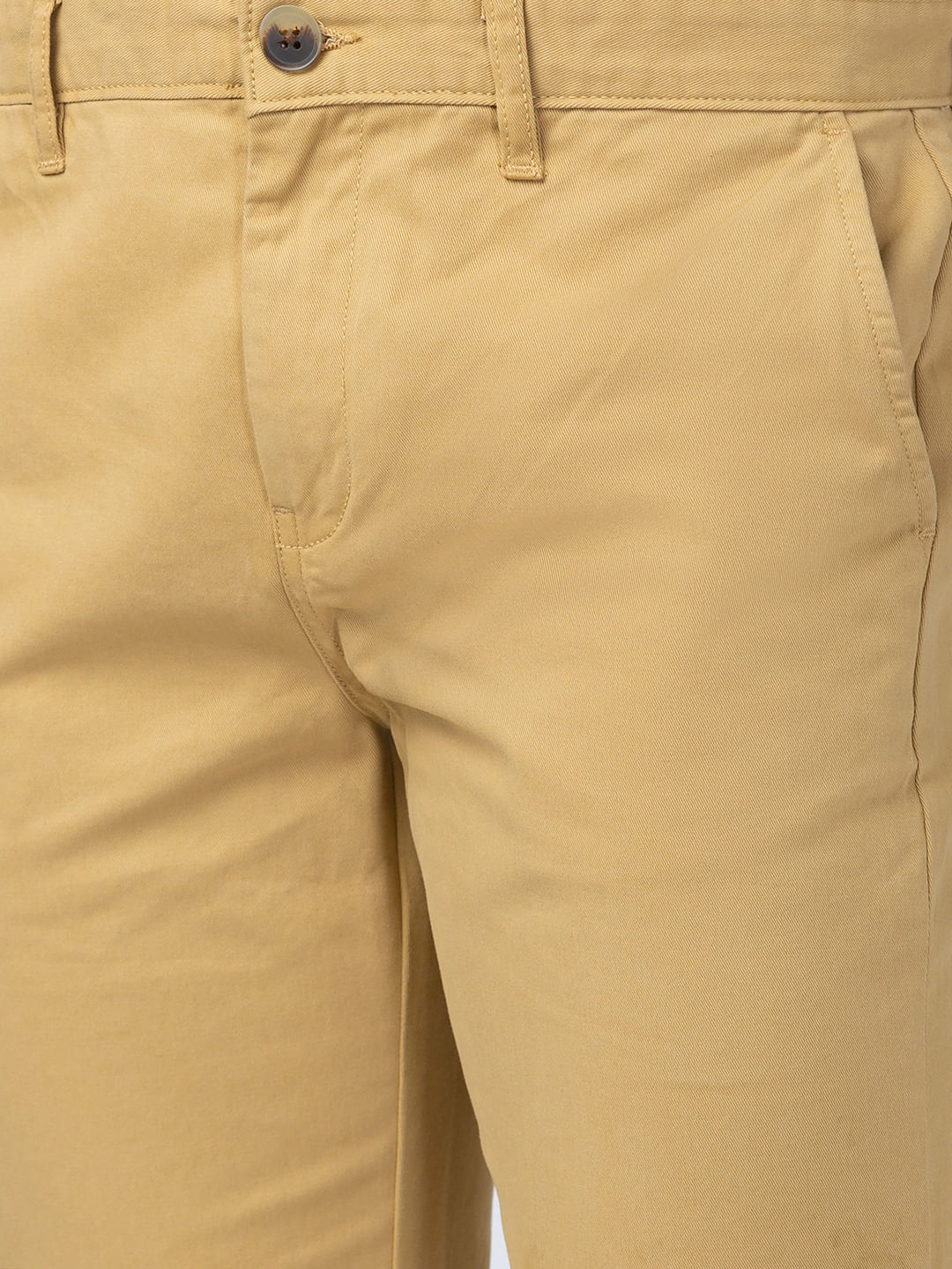 Perma Color Pima Twill Khaki Pants in True Khaki (Flat Front Models) b