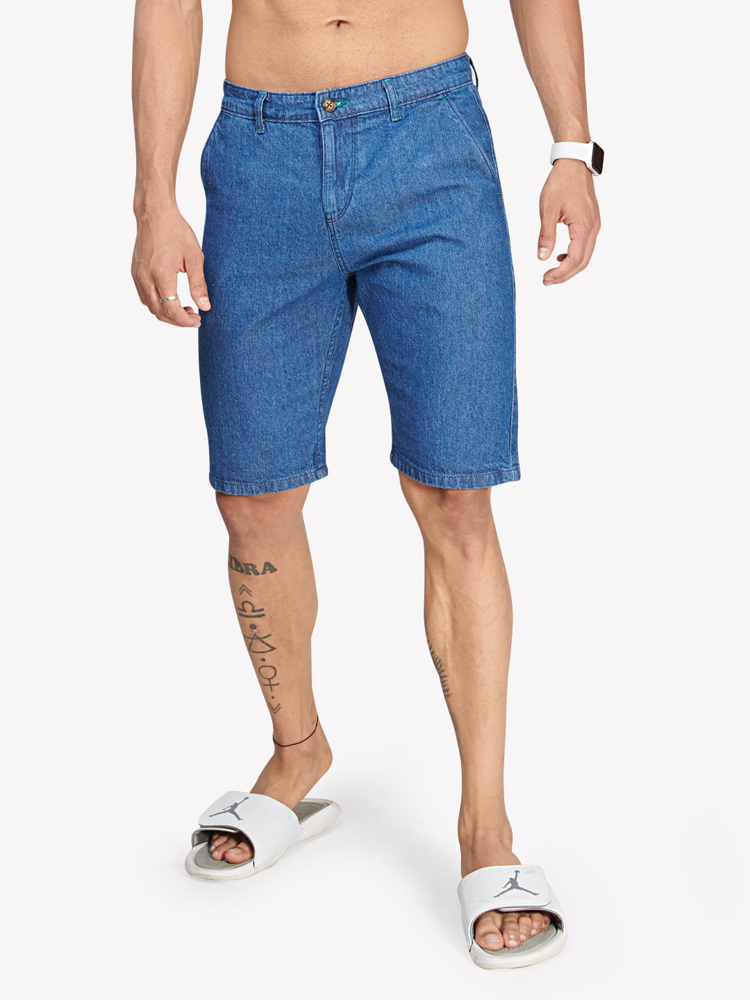 Buy Forca By Lifestyle Men Mid Rise Washed Denim Shorts - Shorts for Men  21809380 | Myntra