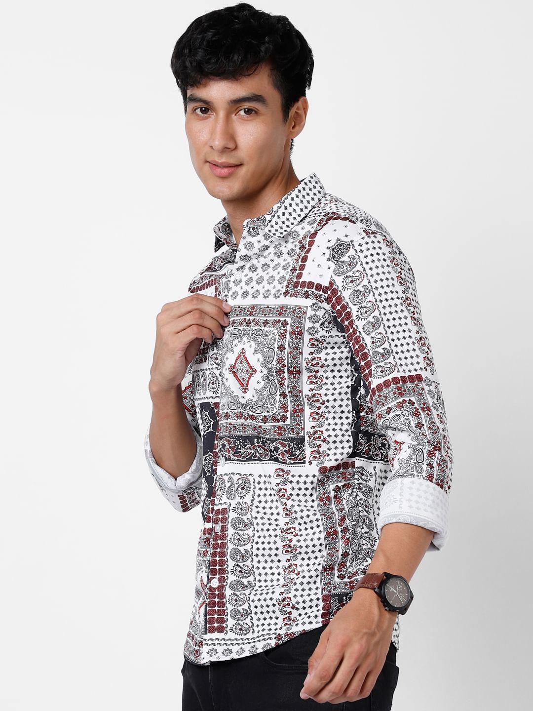 stretchable printed shirt