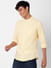 Yellow Checked Mandarin Collar Shirt