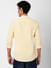 Yellow Checked Mandarin Collar Shirt