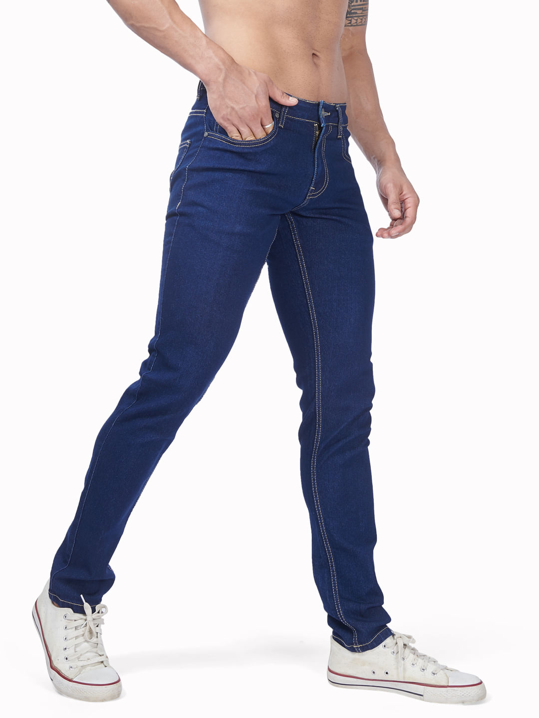 stretchable slim fit jeans