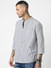 Grey Striped Fifty-Fifty Seersucker Shirt