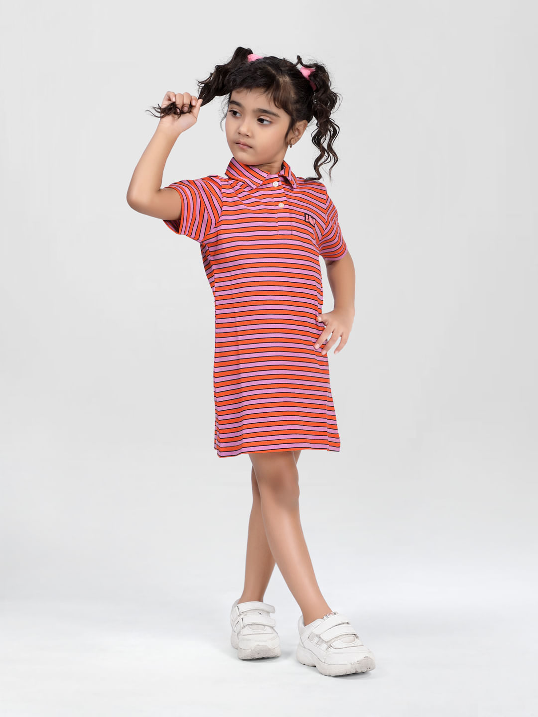 STRIPED MINI DRESS - BLUE – CAllie Girl Boutique