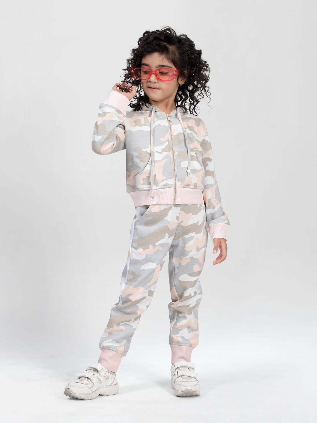 Buy Pink & Purple Track Pants for Girls by INDIWEAVES Online | Ajio.com