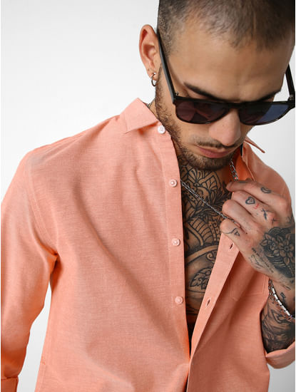 Coral Solid Shirt