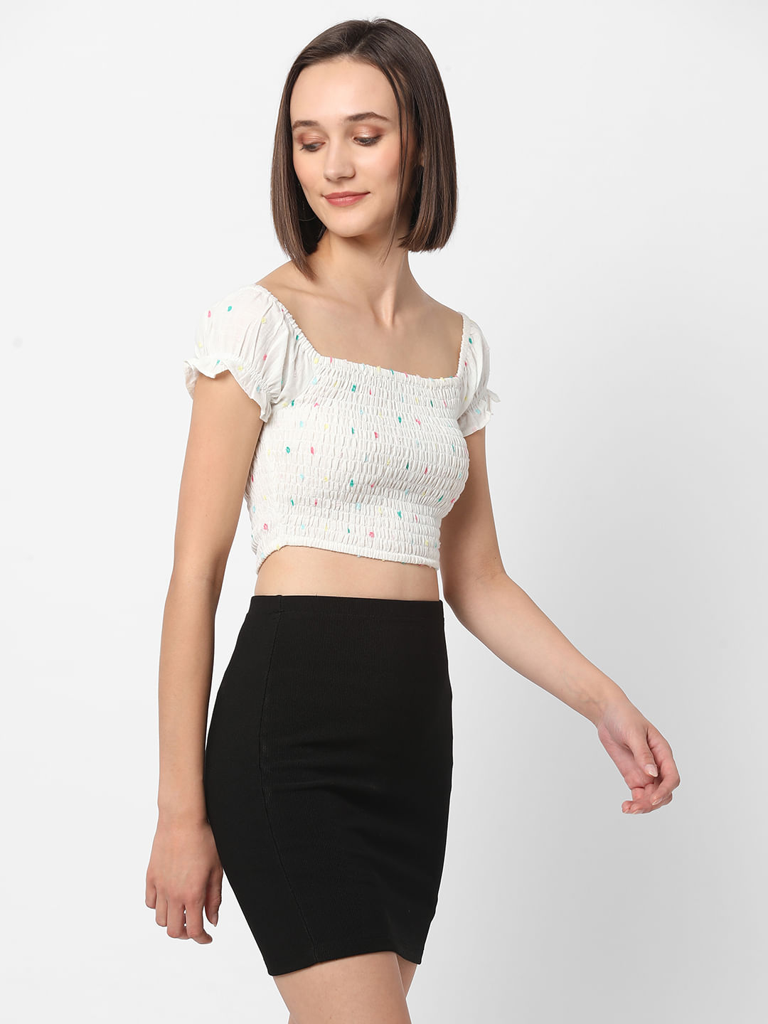 Cute white 2025 crop tops