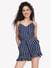 Striped Navy Playsuit