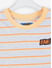 The boy in the striped! T-shirt