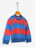 Bam! Striped and striked red/blue sweatshirt for boys