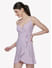 Cute Purple Wrap Dress