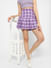 Charming Purple Mini Skirt