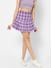 Charming Purple Mini Skirt