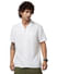 Classic White Resort Collar Oversized Shirt