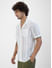 Stylish White Oversized Crochet Shirt
