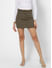 Solid A-Line Skirt
