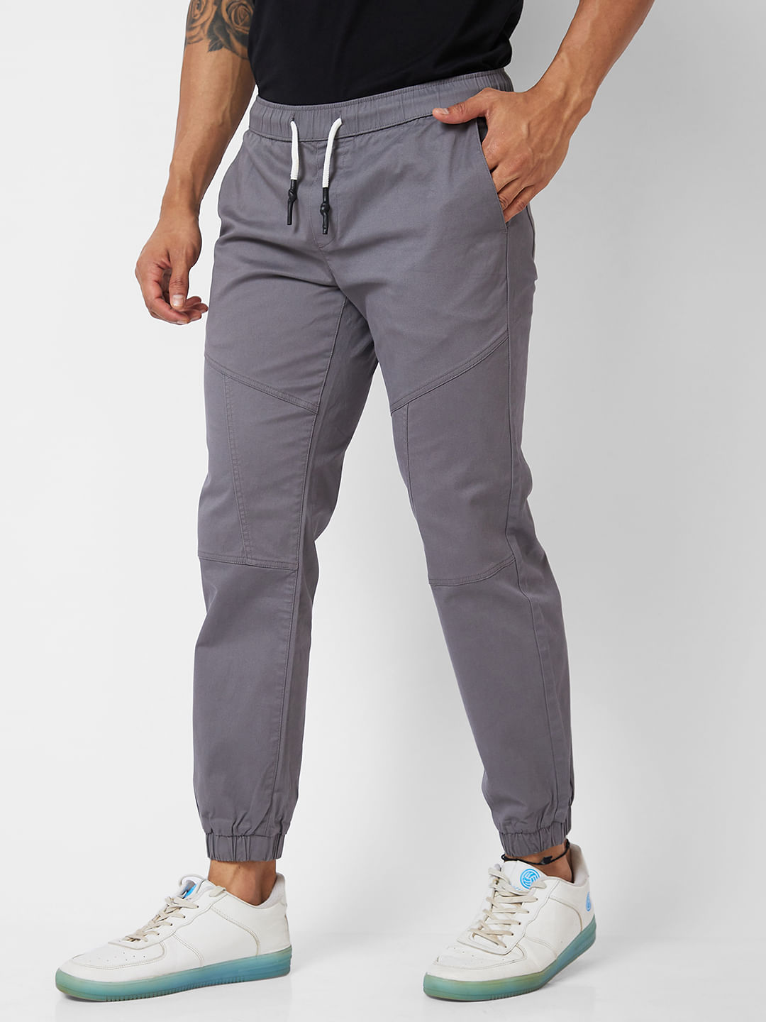 Grey Casual Joggers