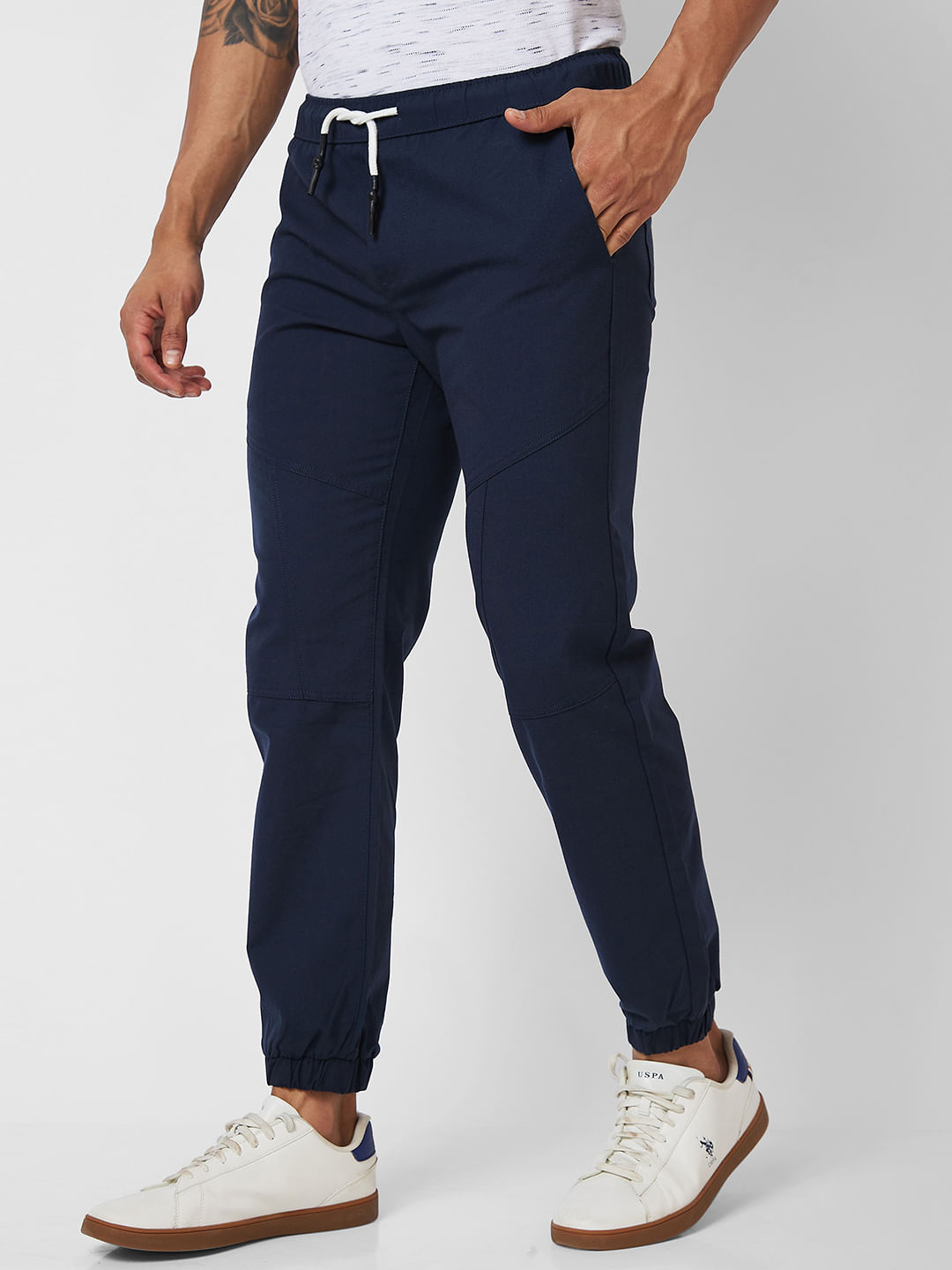 Dark navy joggers new arrivals