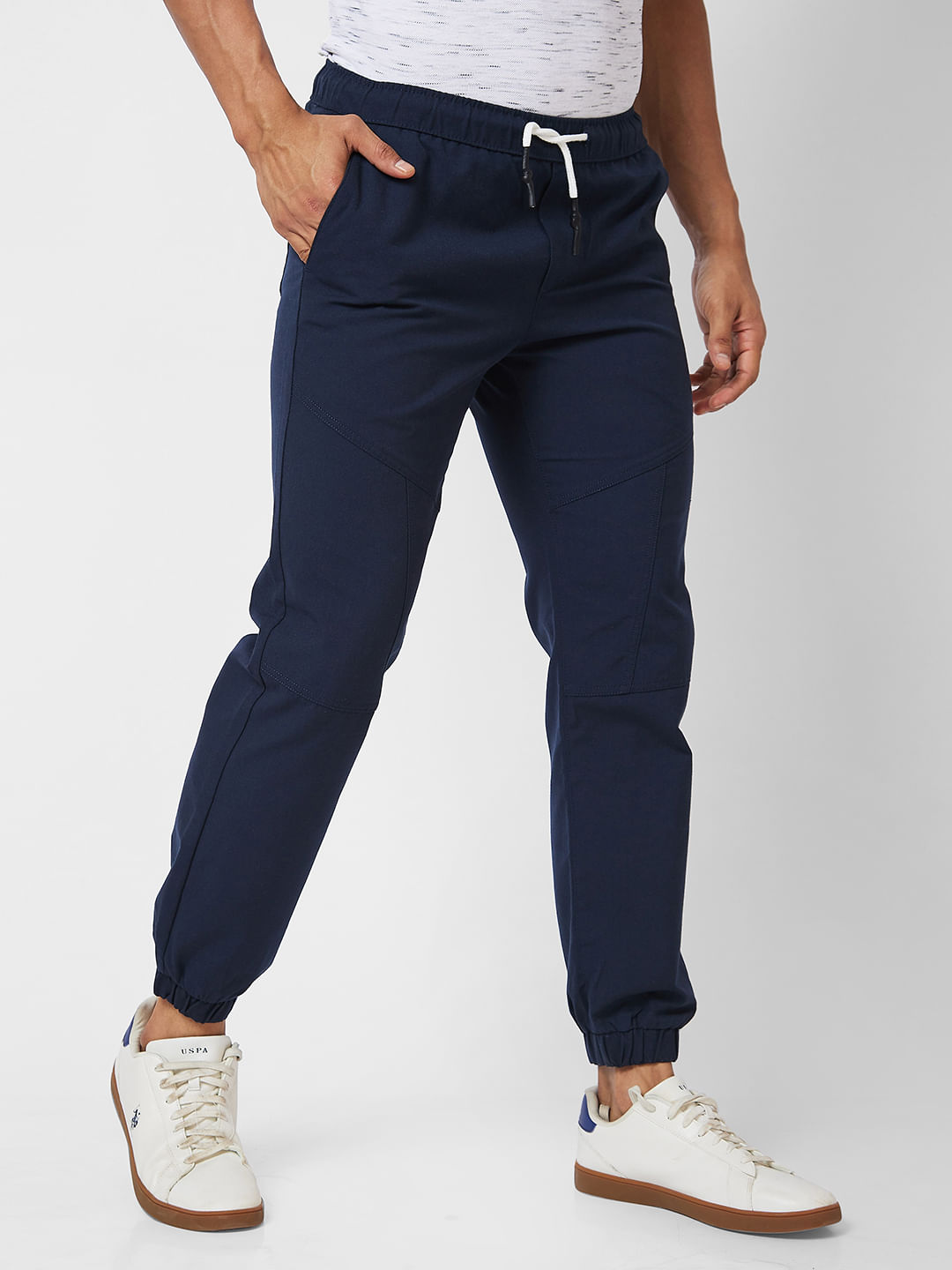 Dark outlet navy joggers