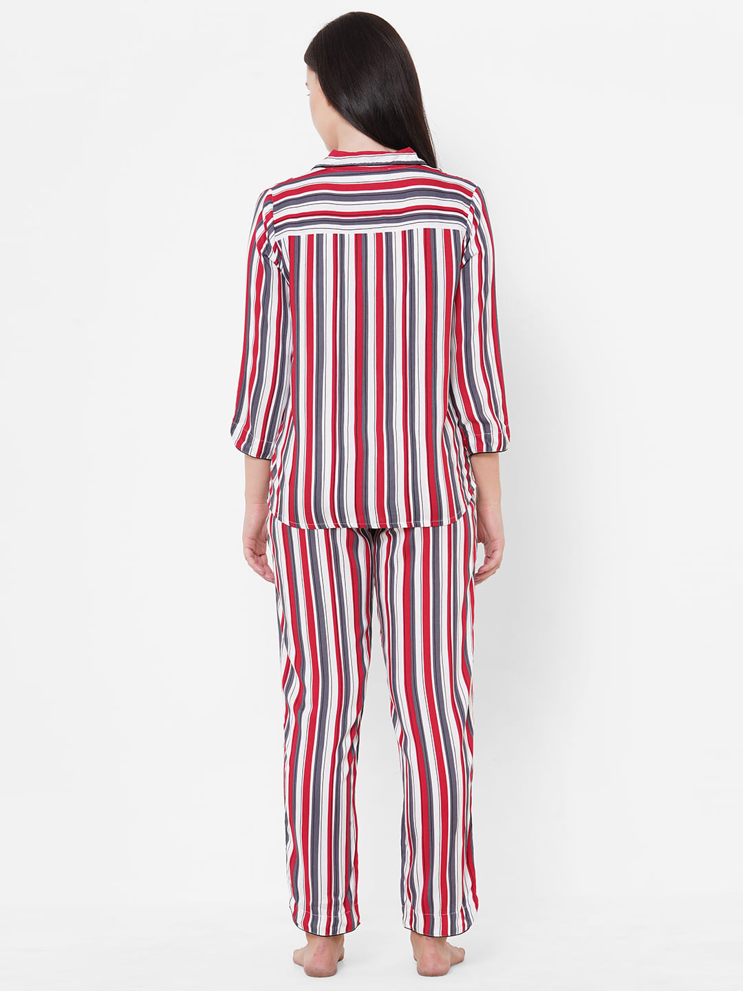 Pink and white online striped pjs