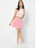 Cute Pink Pleated Skirt