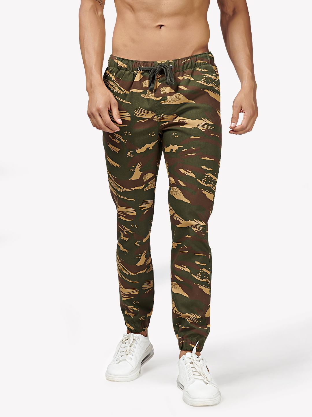 joggers army print