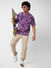 Purple Tie & Dye Oversized T-Shirt