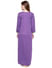 Secret Wish Women's Purple-Grey Striped Woolen Nightdress 