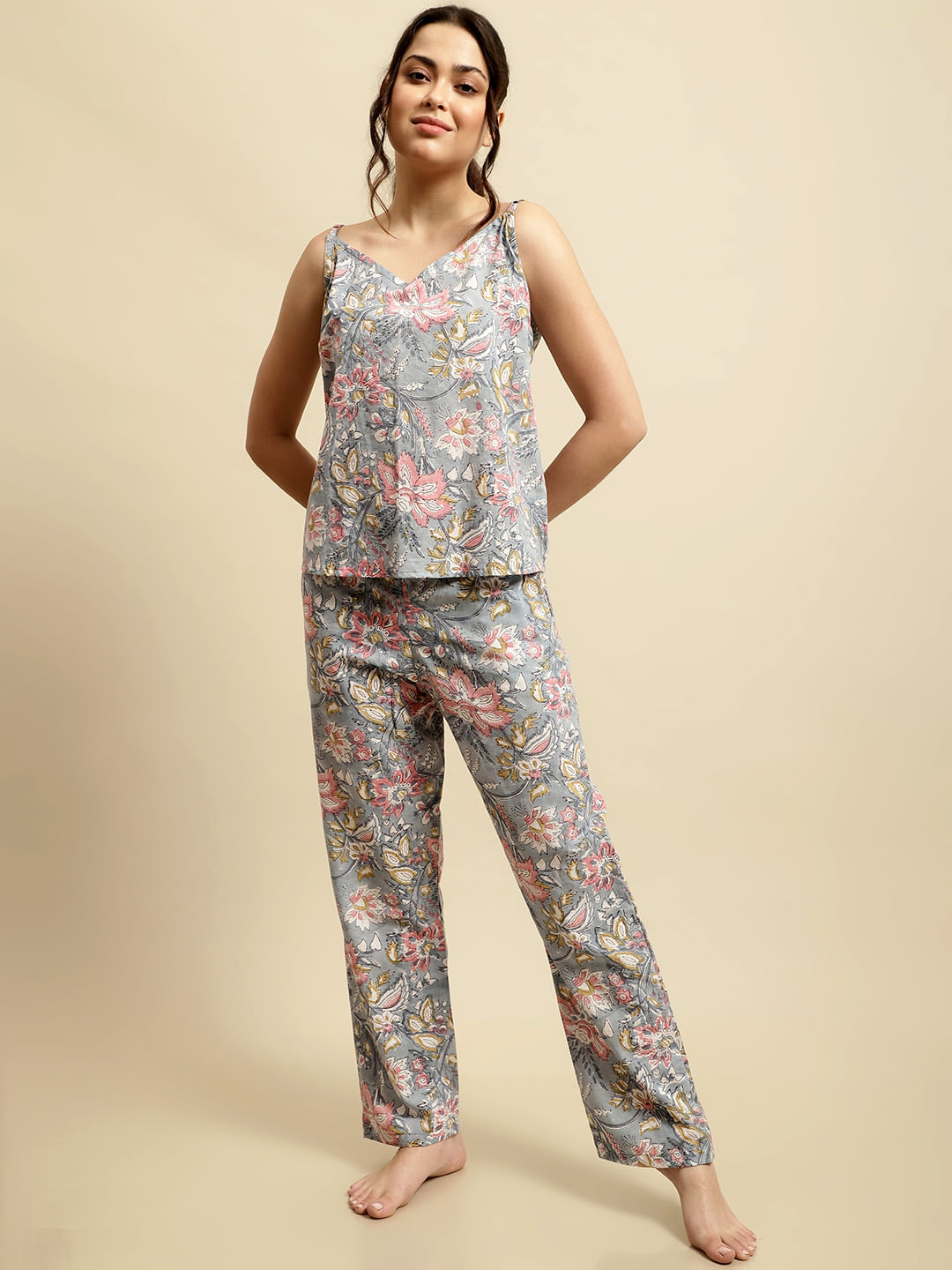 Women's Rayon Printed Plus Size Night Suit Set of Shirt and Pyjama – Sigma  Trends