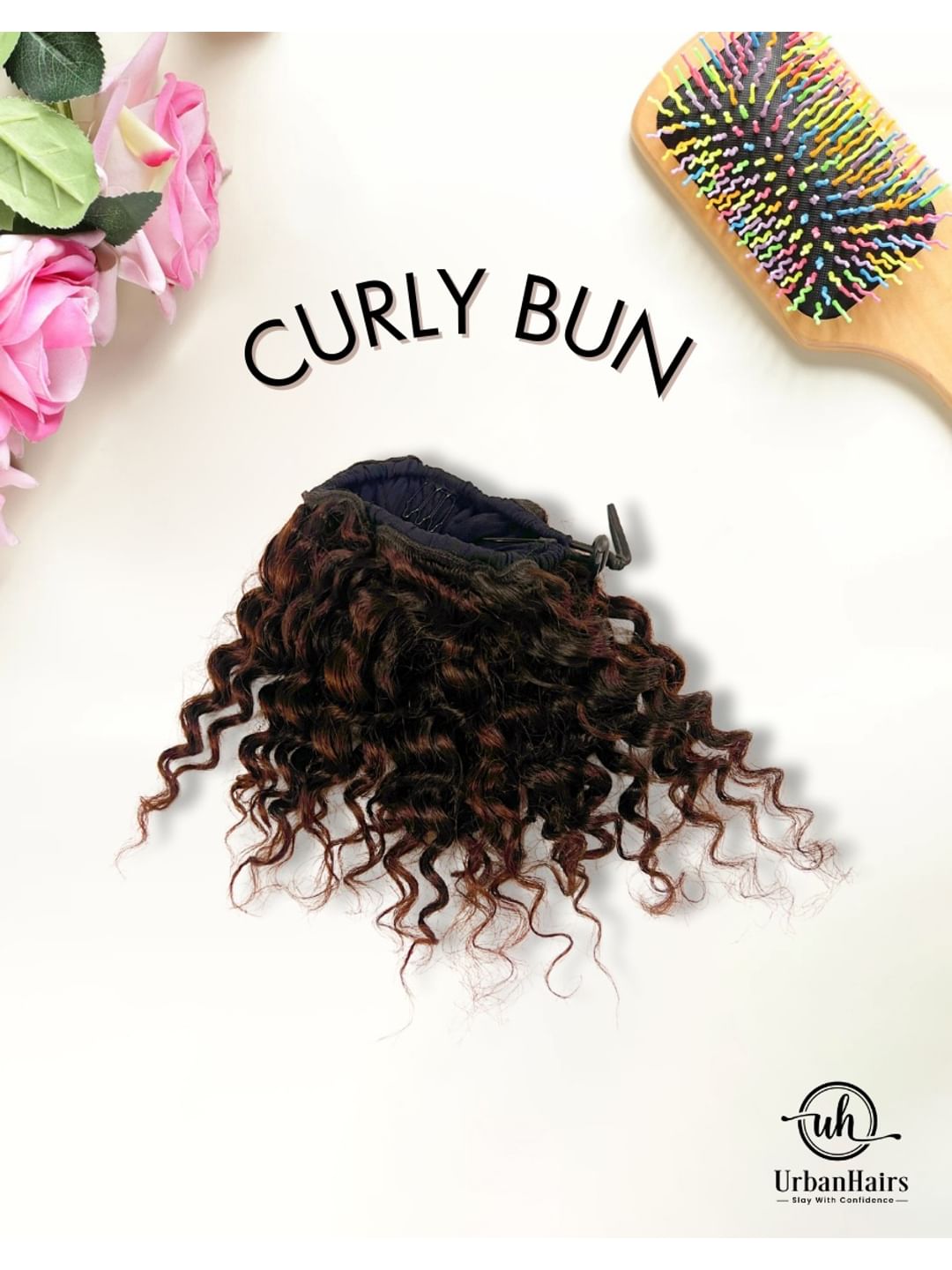 CURLY MESSY BUN (100% HUMAN HAIR)