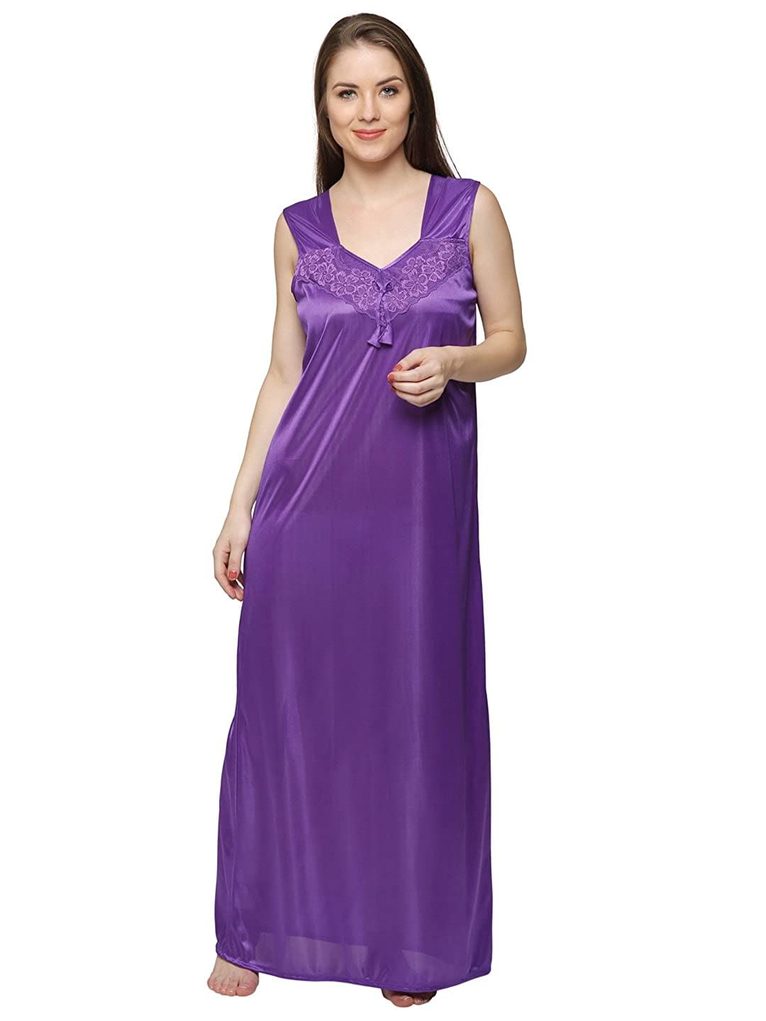 Buy Satin Nighty (Purple) for Women Online at Secret Wish