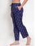 Secret Wish Women's Navy Blue Cotton Printed Pyjama 