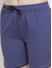 Secret Wish Women's Navy Blue Cotton Solid Shorts