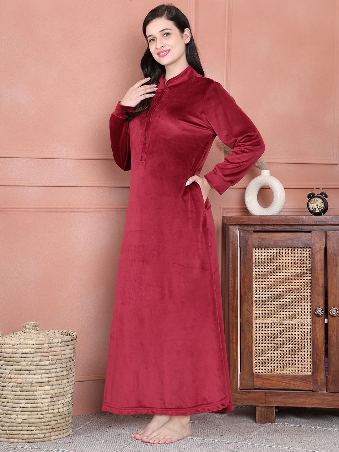 Long nightwear dress on sale