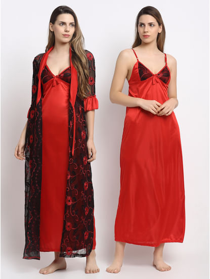 Buy Satin Nighty for Women, Satin Nightwear Online at Secret Wish