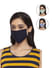 Secret Wish Unisex 3-Layer Adjustable & Stretchable Protective Mask with Ear Loops - Size L - Set of 3