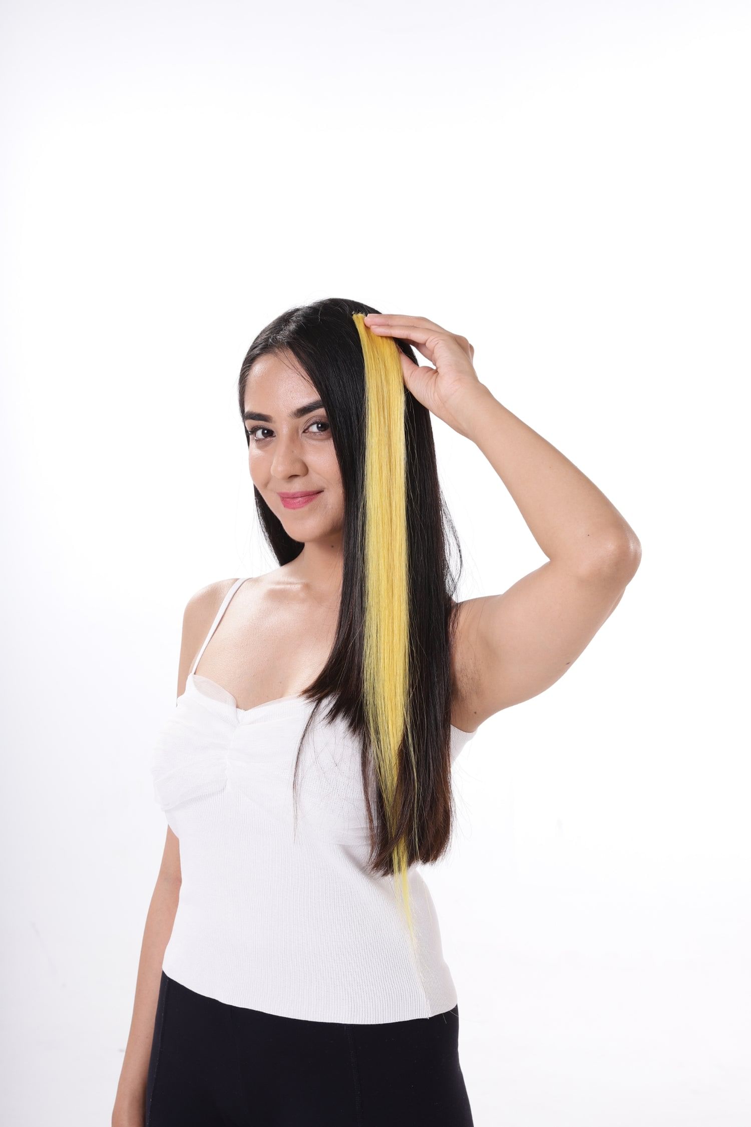 Hair extensions outlet yellow