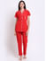 Secret Wish Women's Red Hosiery Night Suit