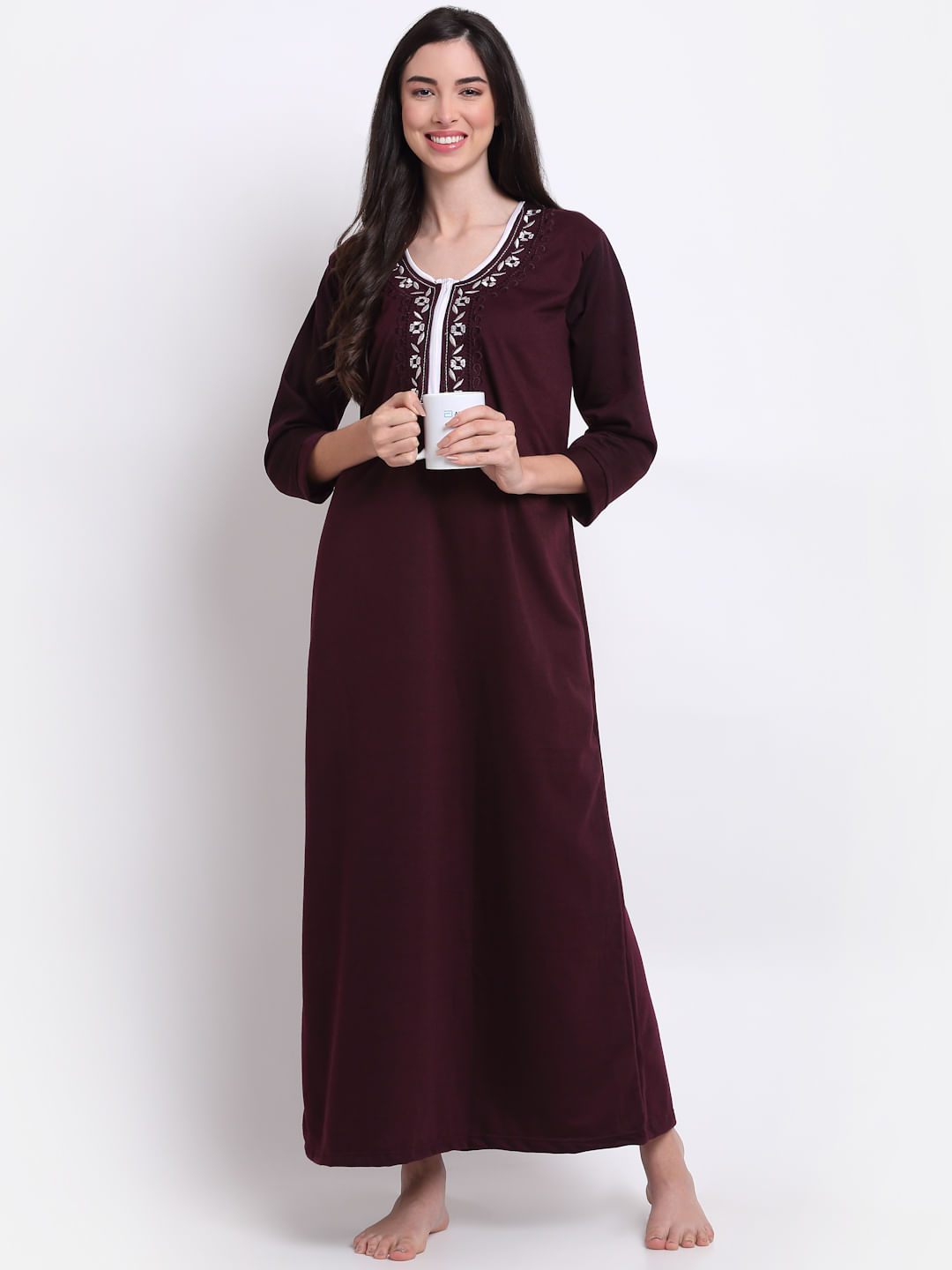 Source Fancy Winter Velvet Robe Fleece Women Night Gowns on m.alibaba.com