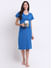 Secret Wish Women's Royal Blue Hosiery Short Nightdress