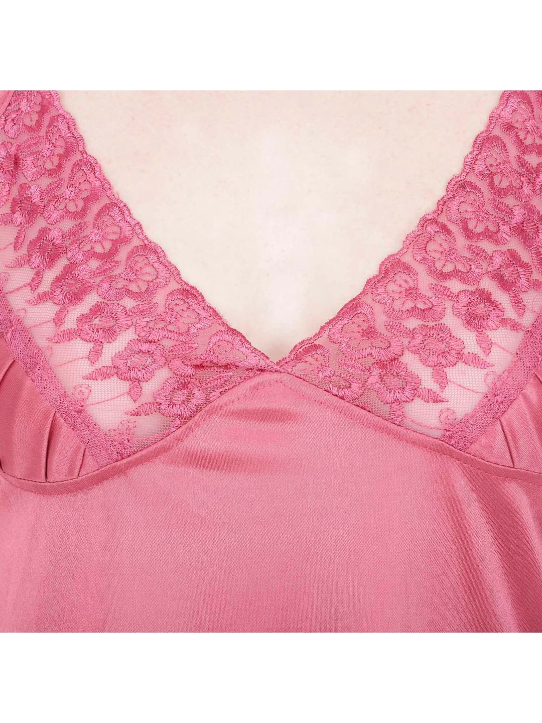 Secret Wish Women's Satin Babydoll Dress (Beige, Free Size)