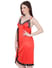 Secret Wish Women's Satin Babydoll Dress (Red, Free Size)