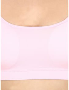 Baby Pink Solid Bralette Top